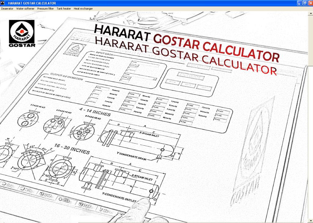 نرم افزار انتخاب محصول حرارت گستر،تولید کننده دیگ بخار،دیگ آب داغ، دی اریتور،سختی گیر،منبع کویل دار، فیلتر شنی ودیگر تجهیزات بخار و تصفیه آب